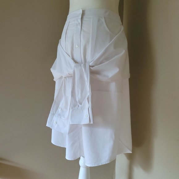 Alexander Wang Sleeve Tied White Skirt Size 4 EUC - Picture 5 of 16